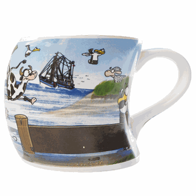 Hösti Gravurbecher mit norddeutschem Cartoonmotiv