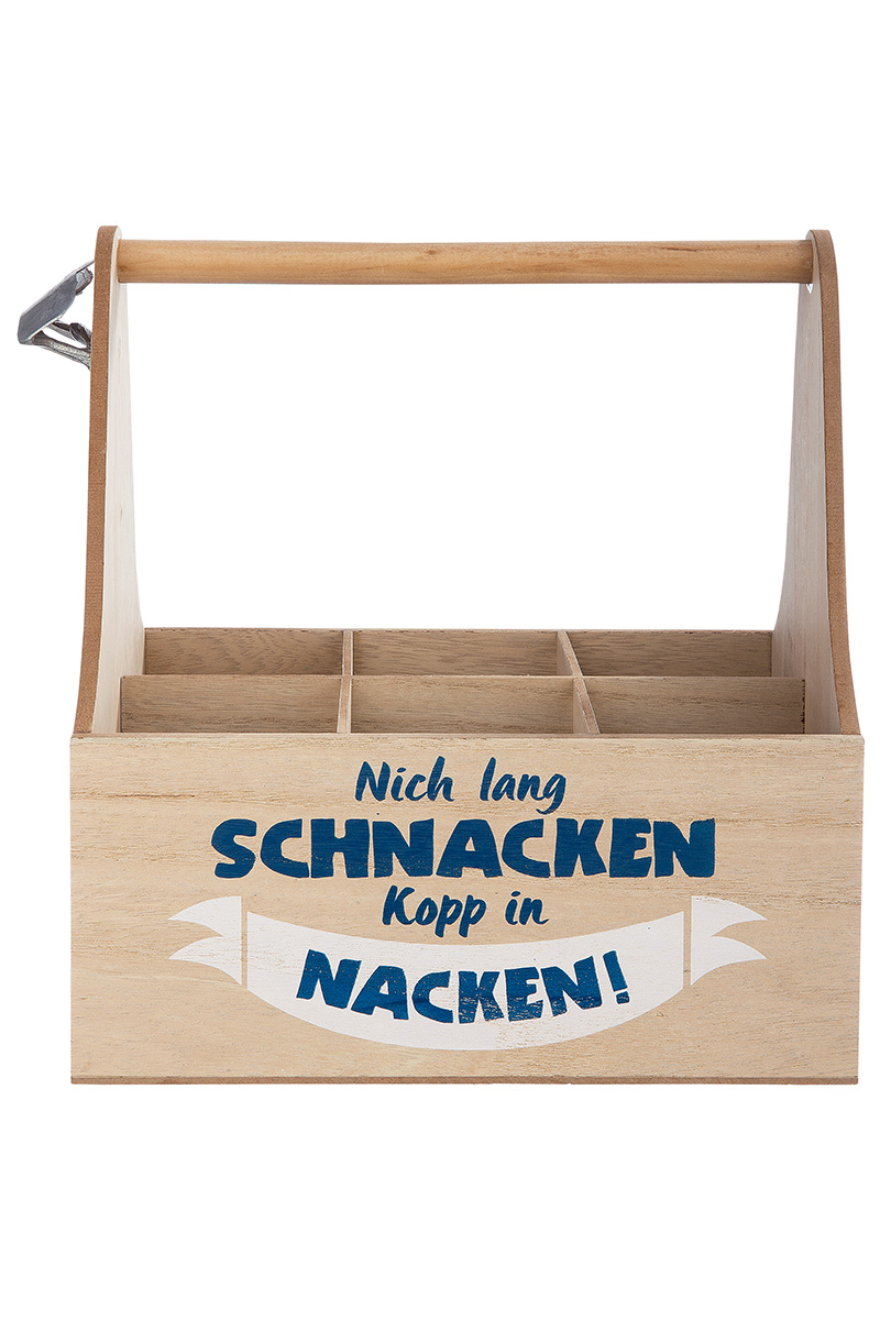 6er-Flaschenträger &quot;Nich lang SCHNACKEN...&quot;