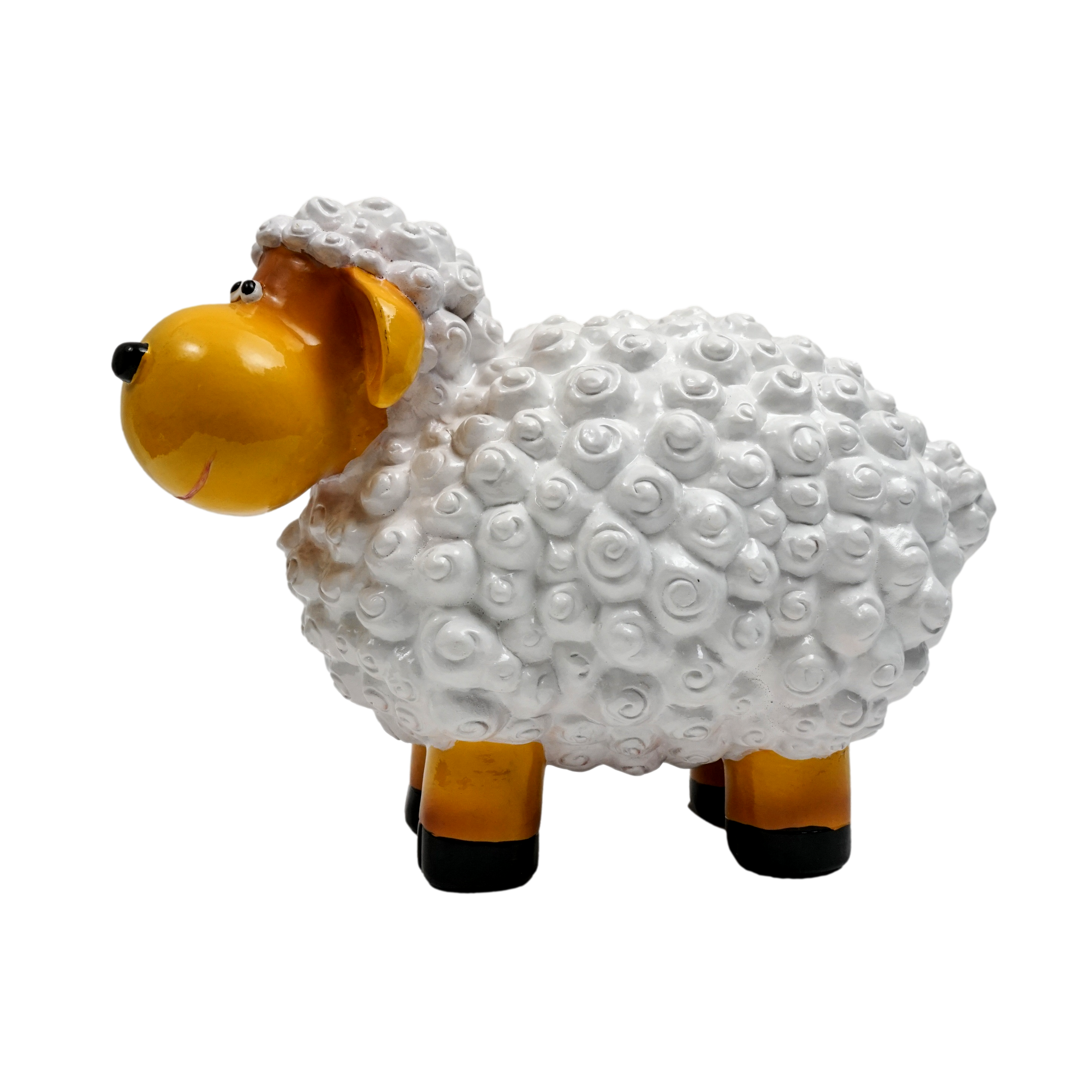Weißes Schaf, mittel, ca. 32 cm x 12 cm