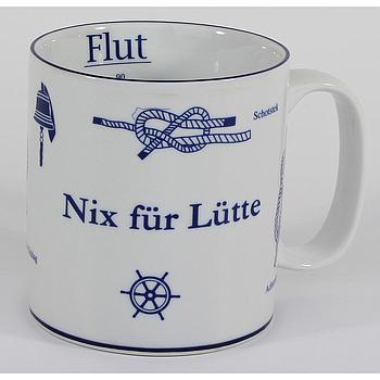 Jumbobecher Knoten Nix für Lütte / Ebbe & Flut