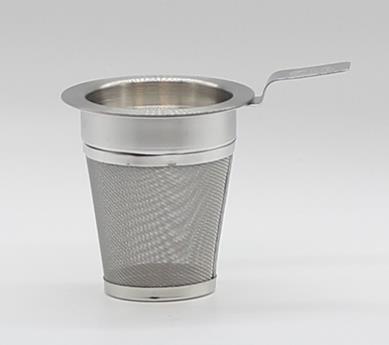 Edelstahlfilter Größe XS Cha Cult mit Deckel/Ablage H 6,5 cm, Ø 5,5 cm