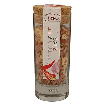 Korkenglas Knoblauch-Chili Salz 70g