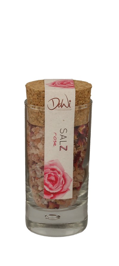 Korkenglas Rosensalz 55g