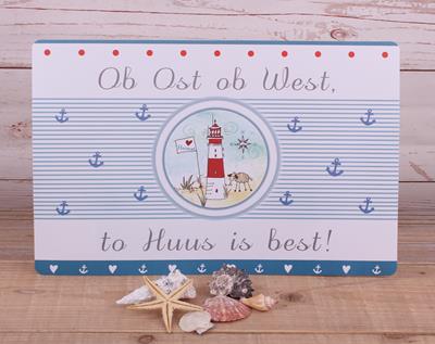 Tisch-Set &quot;to Huus is best&quot;