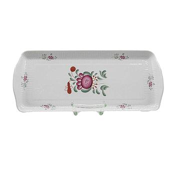 Kuchenplatte eckig 35x15,5 cm Ostfriesenrose (Amina)