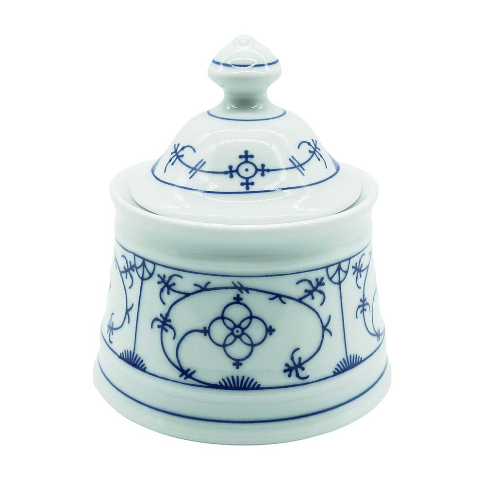 Zuckerdose, groß &quot;Indisch-Blau&quot; (Winterling)