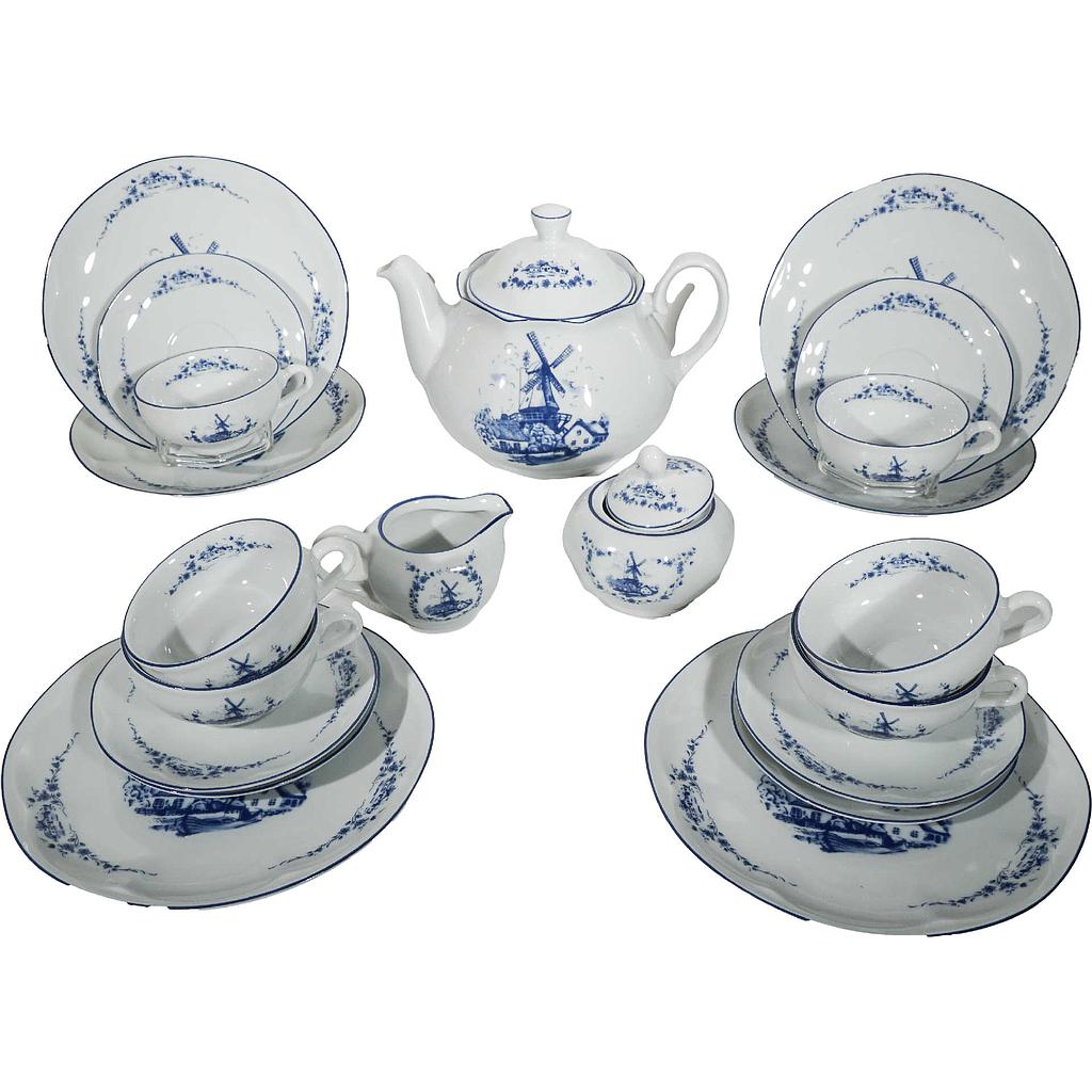 Teeservice Windmühle 21-tlg