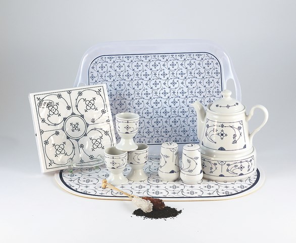 Servietten Indisch-Blau-OL, 20-er Pack