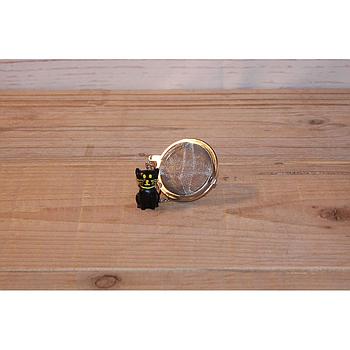 Tee-Ei "Filou" Edelstahl, mit Katzen-Anhänger  Ø 5 cm