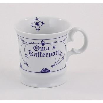Herrenbecher, Oma´s Kaffeepott (Indisch-Blau-OL)