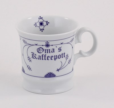 Herrenbecher, Oma´s Kaffeepott (Indisch-Blau-OL)