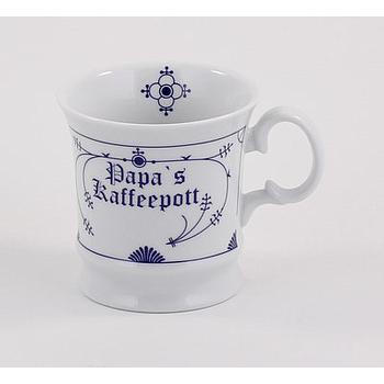 Herrenbecher, Papa´s Kaffeepott (Indisch-Blau-OL)