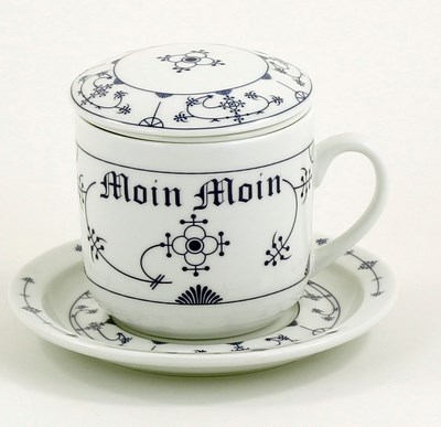 Kräuterteetasse, Moin Moin (Indisch-Blau-OL)