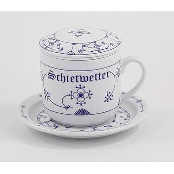 Kräuterteetasse, Schietwetter (Indisch-Blau-OL)