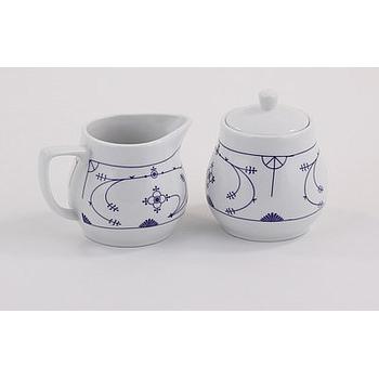 Milchgießer und Zuckerdose im Set (Indisch-Blau-OL)