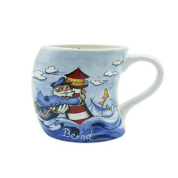 Gravurbecher "Kapitän", windbauchig