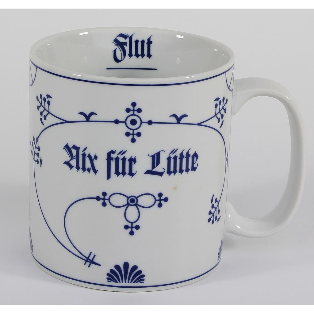 Jumbobecher Ind.-Blau 11.5x10 cm &quot;Nix für Lütte&quot; Ebbe&amp;Flut