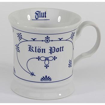 Herrenbecher Ind.-Blau "Klön Pott"  Ebbe & Flut
