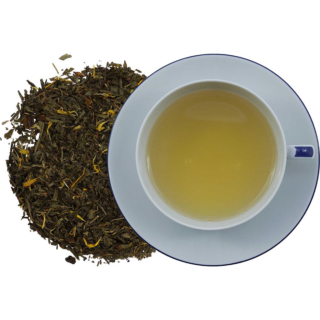 Grüntee Sanddorn-Sahne