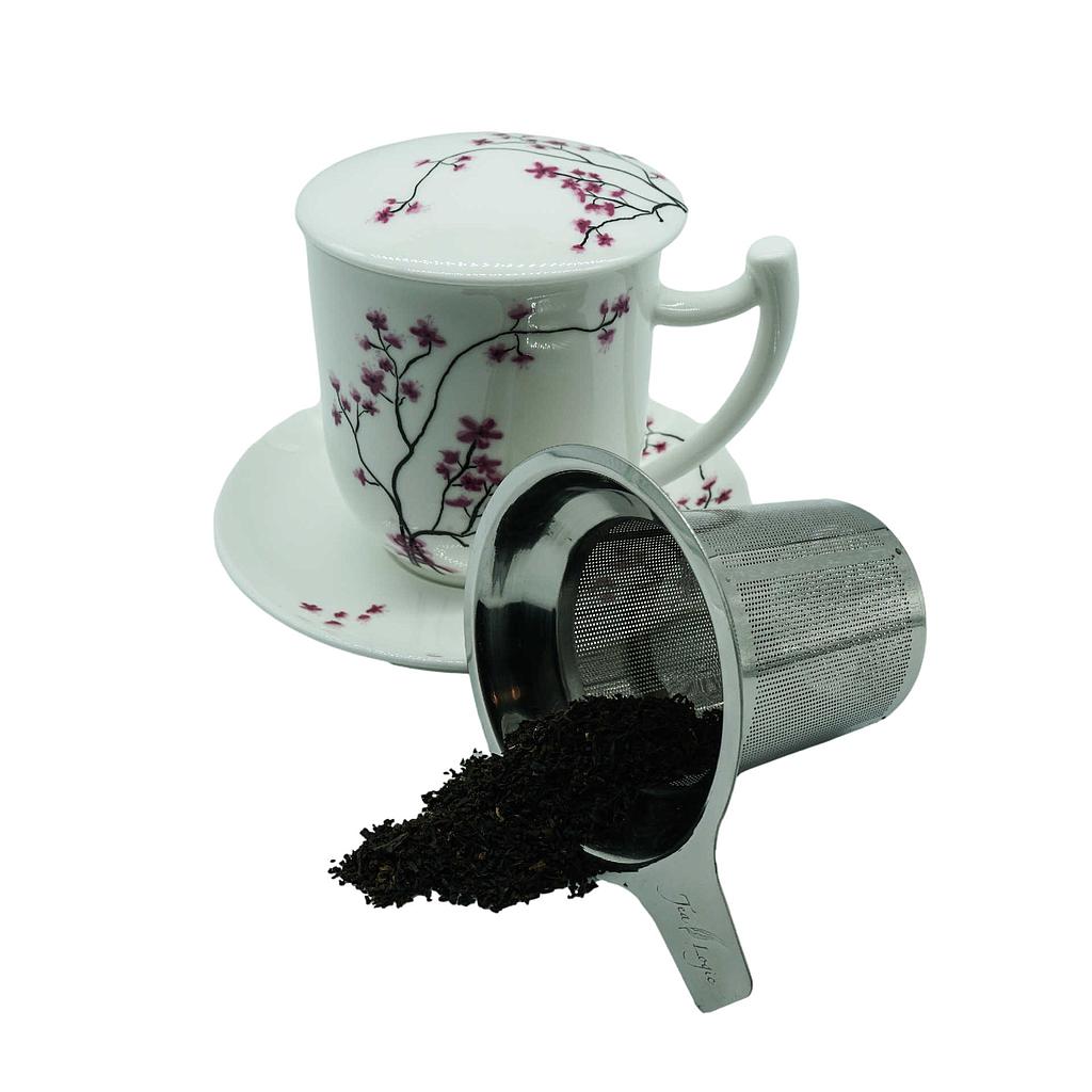 Kräuterteetasse 4tlg Bone China "Cherry Blossom"