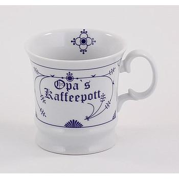 Herrenbecher, Opa´s Kaffeepott (Indisch-Blau-OL)