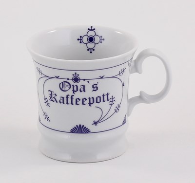 Herrenbecher, Opa´s Kaffeepott (Indisch-Blau-OL)