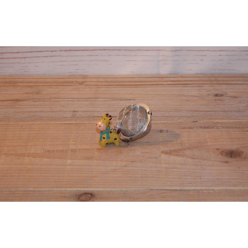 Tee-Ei "Pelle" Ø ca. 5 cm, Edelstahl, mit Anhänger, 