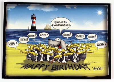 Hösti Postkarte Happy Birthday