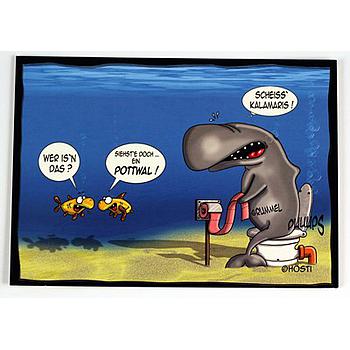 Hösti Postkarte Pott Wal