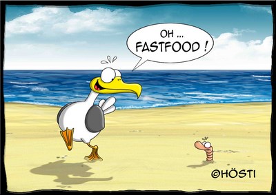 Hösti Postkarte Fastfood