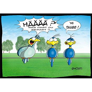 Hösti Postkarte Taube