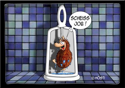 Hösti Postkarte Scheissjob