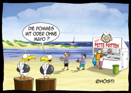 Hösti Postkarte "Pommes Mayo"