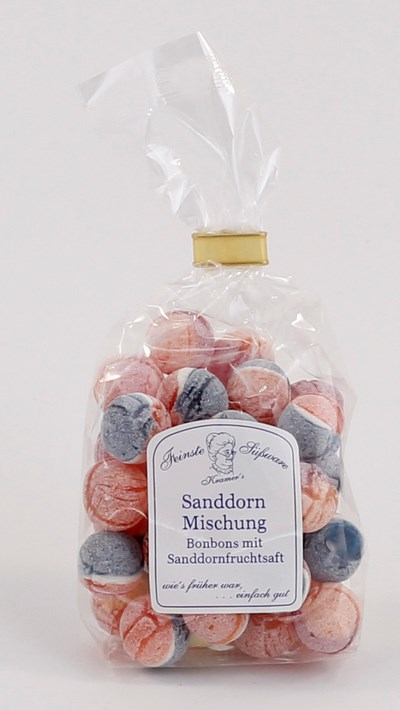 Sanddorn Mischung Sanddorn Vanille, Sanddorn Holunder, Sanddorn Kirsch, 120g