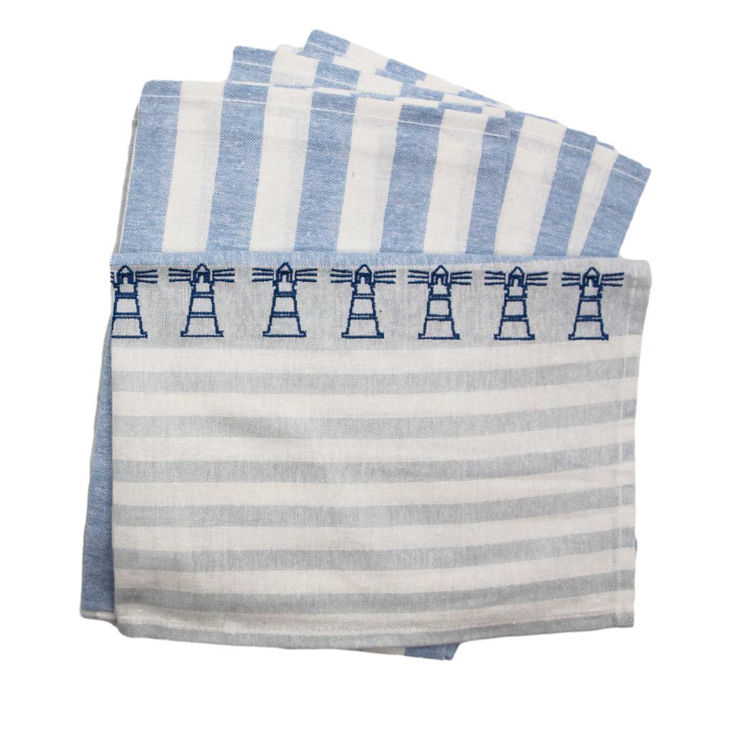Geschirrhandtuch Halbleinen, Leuchtturm