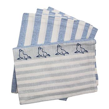 Geschirrhandtuch Halbleinen, Seehund