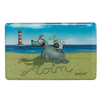 Hösti Foto Magnet   Moin mit Leuchtturm