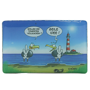 Hösti Foto Magnet   Touristen vollkacken