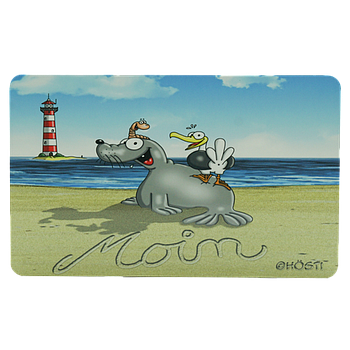 Hösti Frühstücksbrett Moin mit Leuchtturm