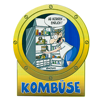 Hösti Schild Kombüse ca.24x20cm MDF
