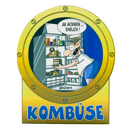 Hösti Schild Kombüse ca.24x20cm MDF
