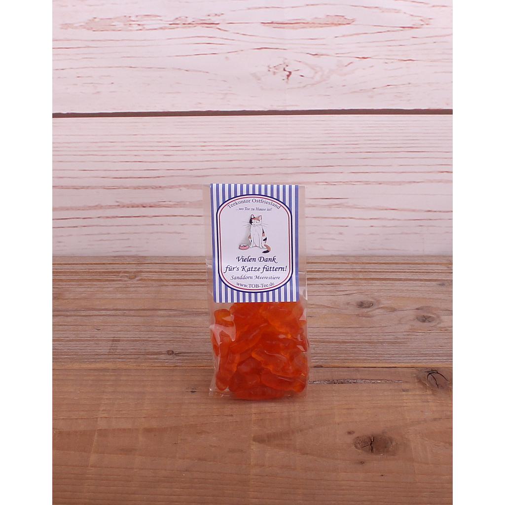 Sanddorn-Fruchtgummi "Vielen Dank fürs Katze füttern" 130g