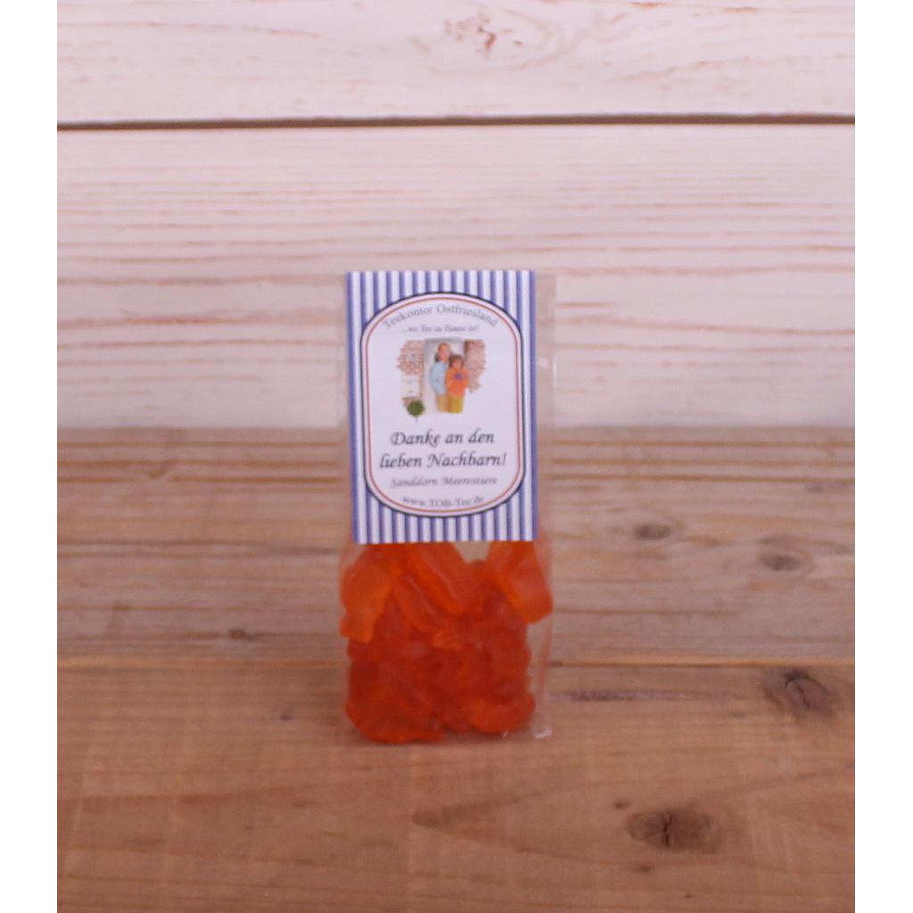 Sanddorn-Fruchtgummi &quot;Danke an den lieben Nachbarn&quot; 130g