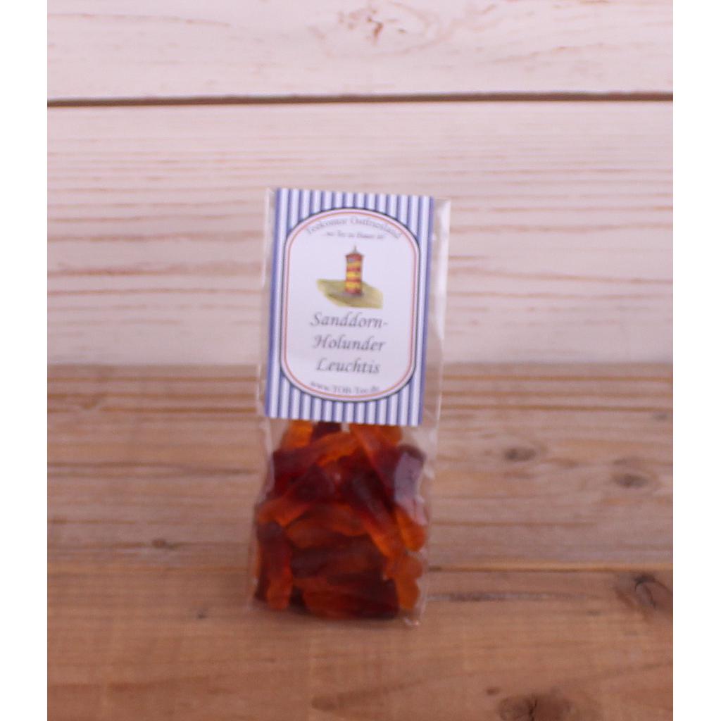 Sanddorn-Holunder Leuchtis Fruchtgummi 130g