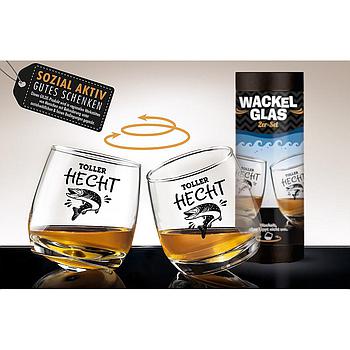 Wackelglas "Toller Hecht" 2er-Set