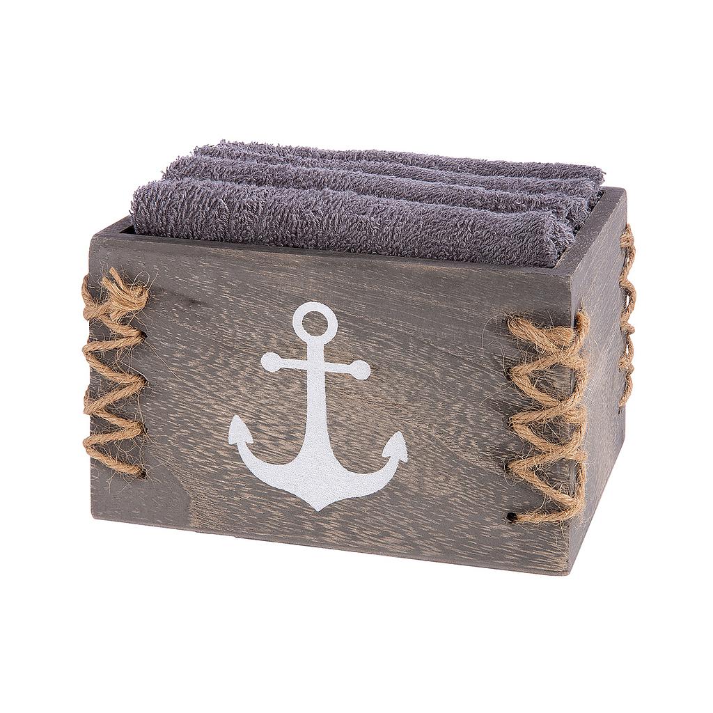 Gästehandtücher in Box &quot;Anker&quot;
