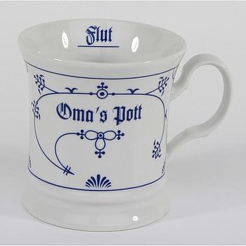 Herrenbecher Ind-Blau "Oma´s Pott"