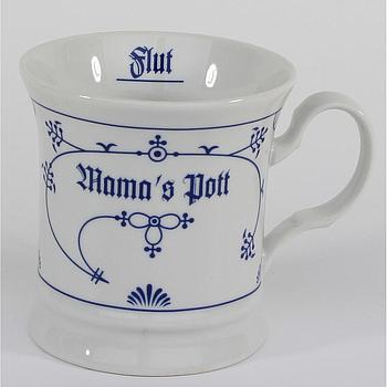 Herrenbecher Ind-Blau "Mamas Pott"