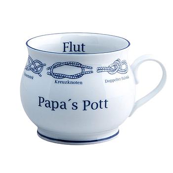 Kapitänstasse bauchig Papa´s Pott / Ebbe & Flut