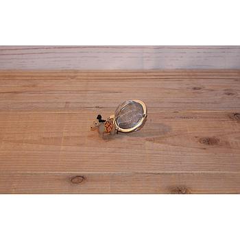 Tee-Ei "Woodland" , Edelstahl, mit Elch-Anhänger, Ø 5 cm